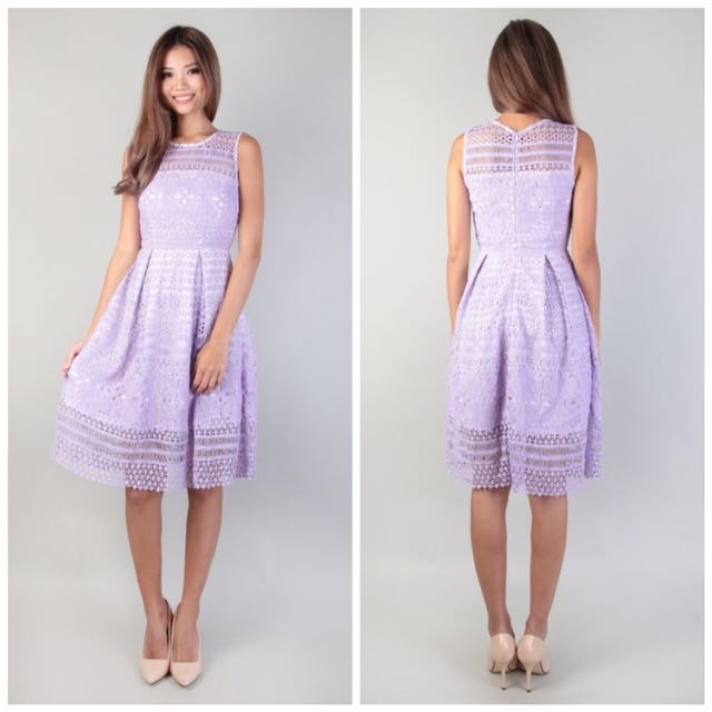 Lavender Crochet Dress