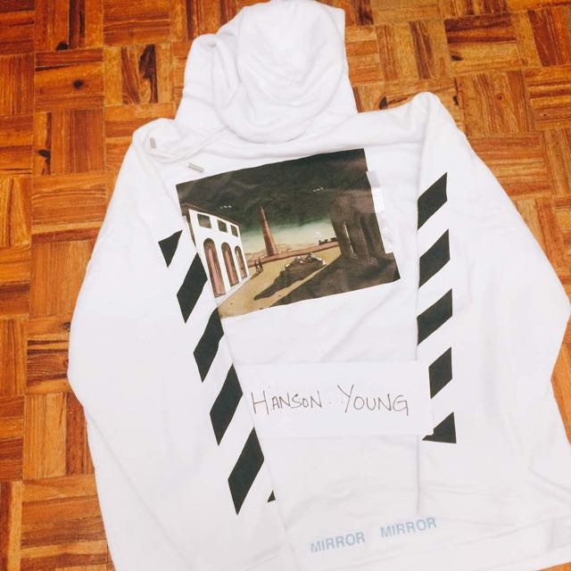 Off White Mirror Mirror Hoodie Men S Fashion Clothes On Carousell