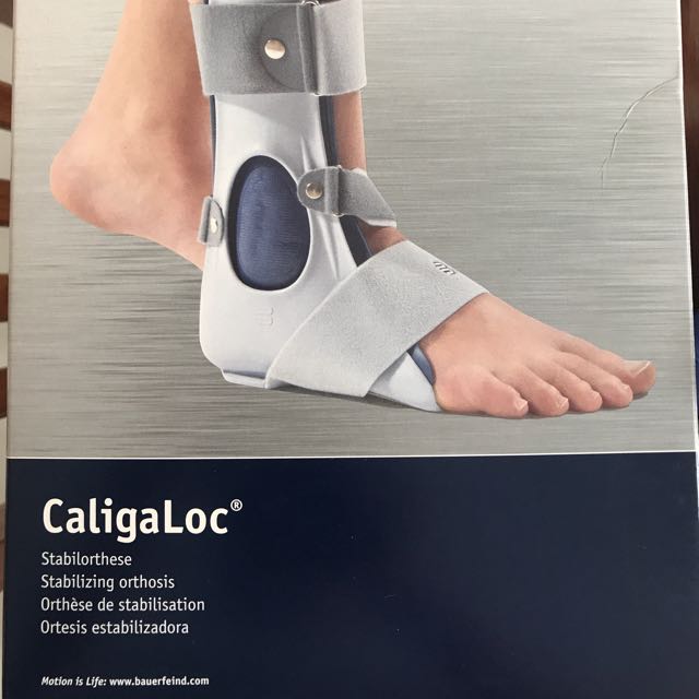 Post op RIGHT ankle Bauerfeind CaligaLoc brace, boot and even up