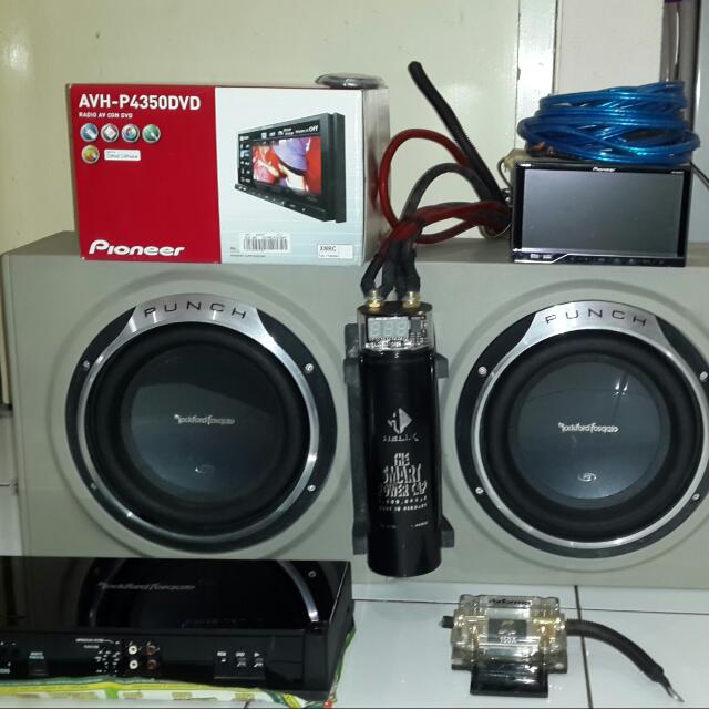 satu set sound system