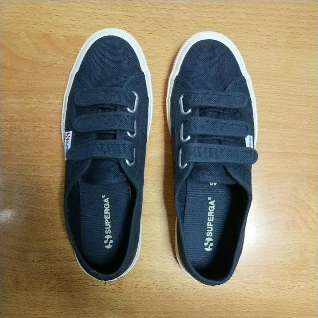 Superga Strap Velcro Navy Blue Men S Fashion Footwear On Carousell