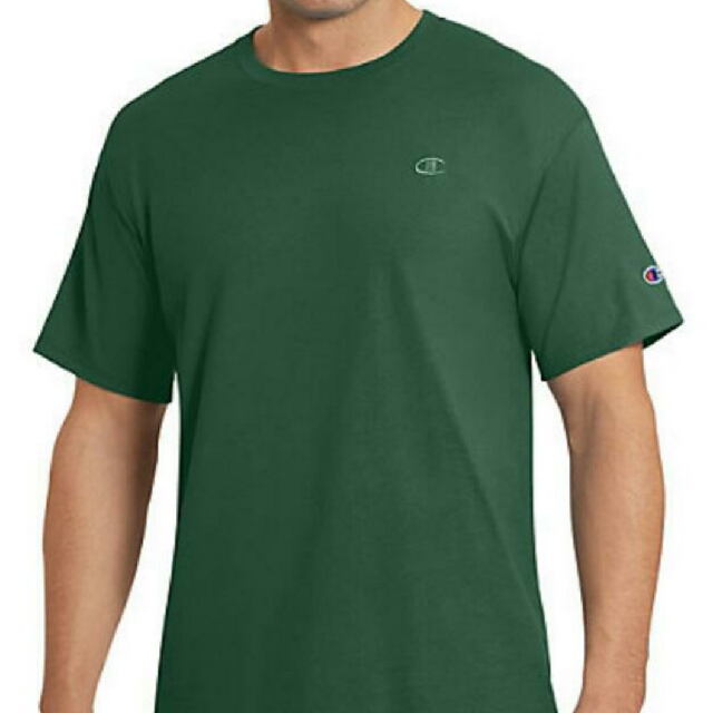 dark green champion t shirt