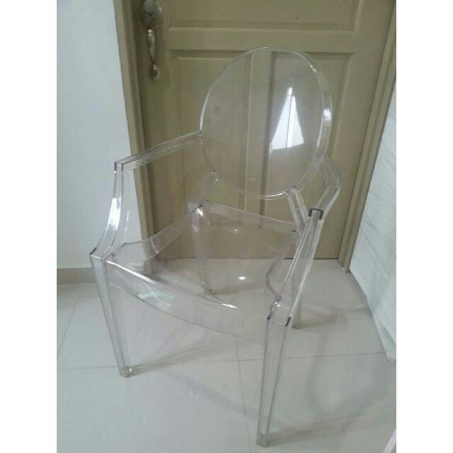 Ghost Chair Transparent Home Furniture Furniture On Carousell