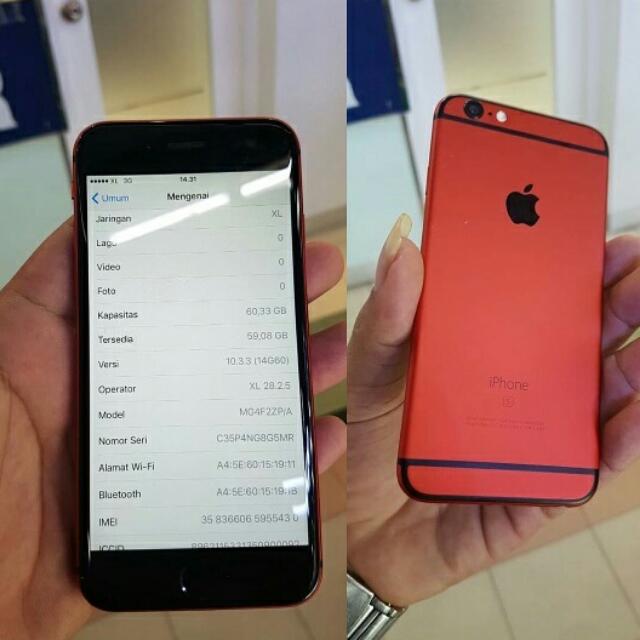Iphone 6 64gb Custome Red Black Telepon Seluler Tablet Iphone Iphone 6 Series Di Carousell