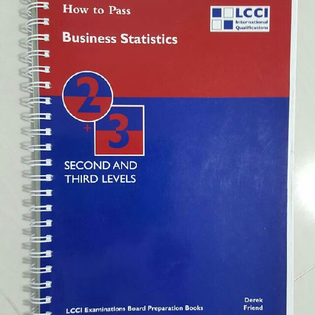 Lcci Business Statistics Level 2 And 3 Hobbies Toys Books Magazines Textbooks On Carousell