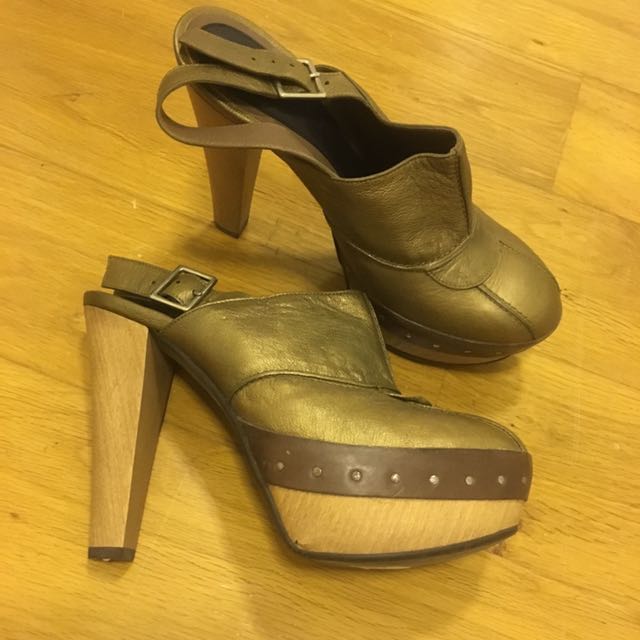 slingback clog heels