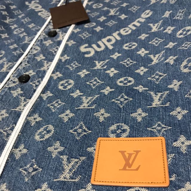 Supreme x LV Baseball Jersey, Luxury, Apparel on Carousell