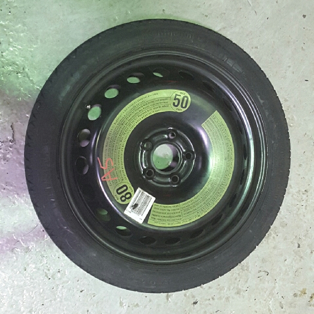 Original Used Audi A5 Spare Tyre 125 70 R19 Car Accessories On Photo