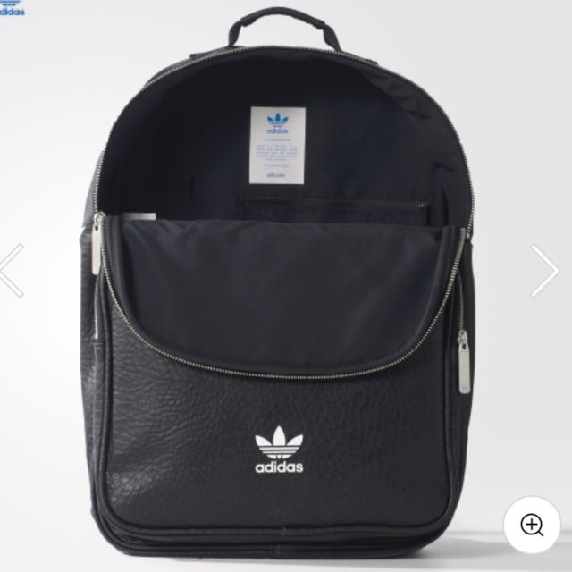 adidas black leather bag