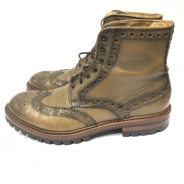 Barneys New York Brogue Boots Men s Fashion Footwear Boots on Carousell