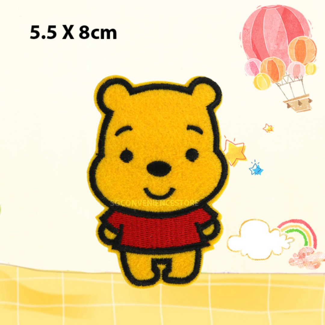 Pooh BEAR /& PIGLET Embroidered Iron-on Patch