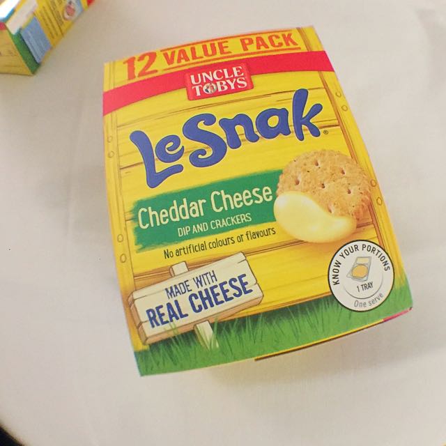 FAST SELLING!! 🇦🇺 Australia Uncle Toby's Le Snak Cheddar Cheese Dip And