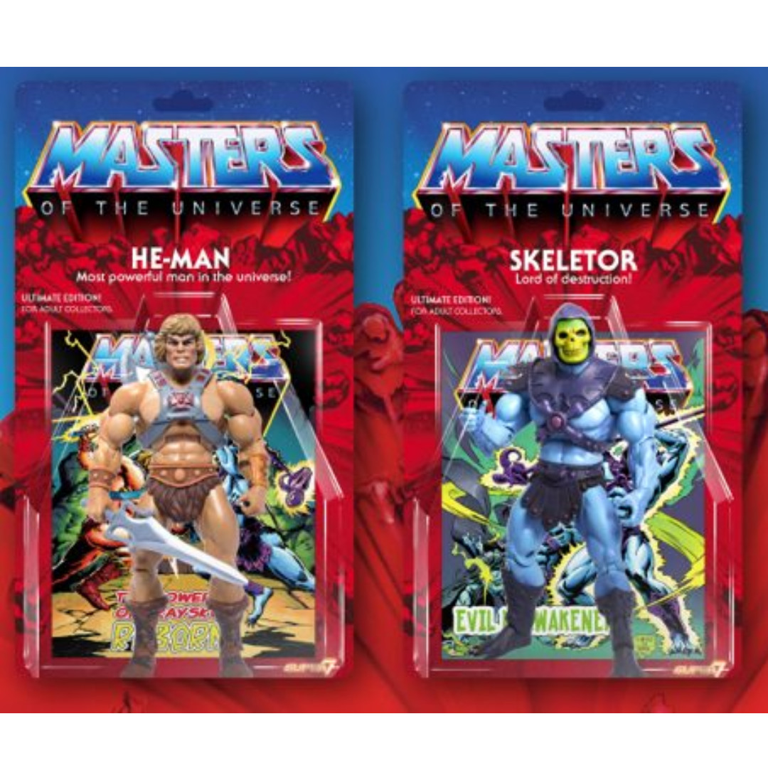 He-Man & Skeletor Ultimate Super 7 Masters Of The Universe Classic Ultimate Super7 Mattel Matty ...