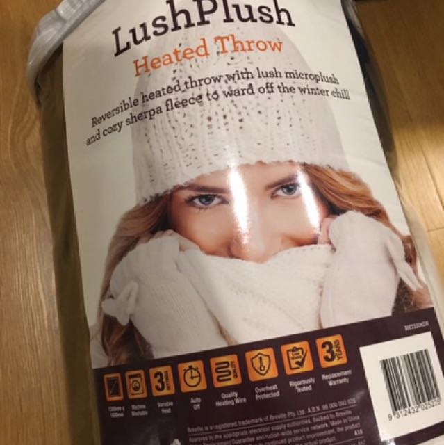 Breville lush plush heated throw outlet