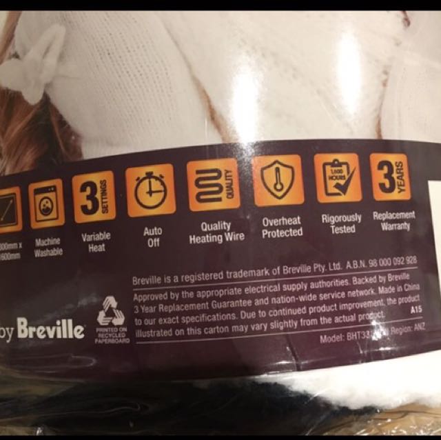 Breville online heated throw