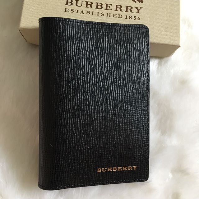 burberry leather passport holder