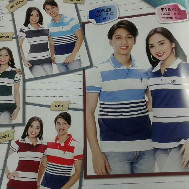 Well Off Woco Couple Stripe Polo Shirt Women S Fashion Tops Shirts On Carousell
