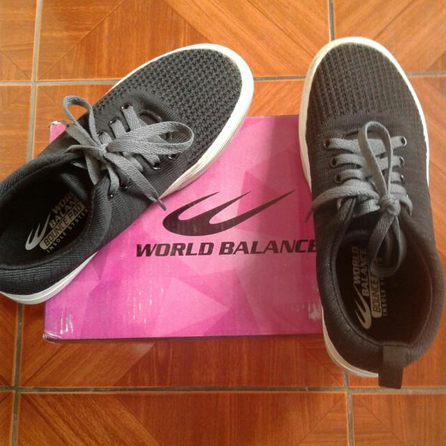 world balance black rubber shoes for ladies