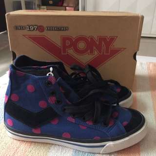 專櫃pony高筒鞋 37全新