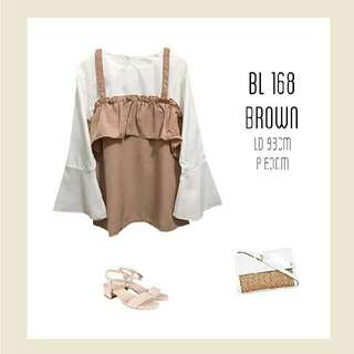 Blouse Brown Bl 168