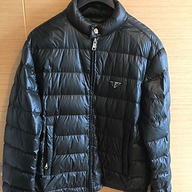 prada puffer coat women's