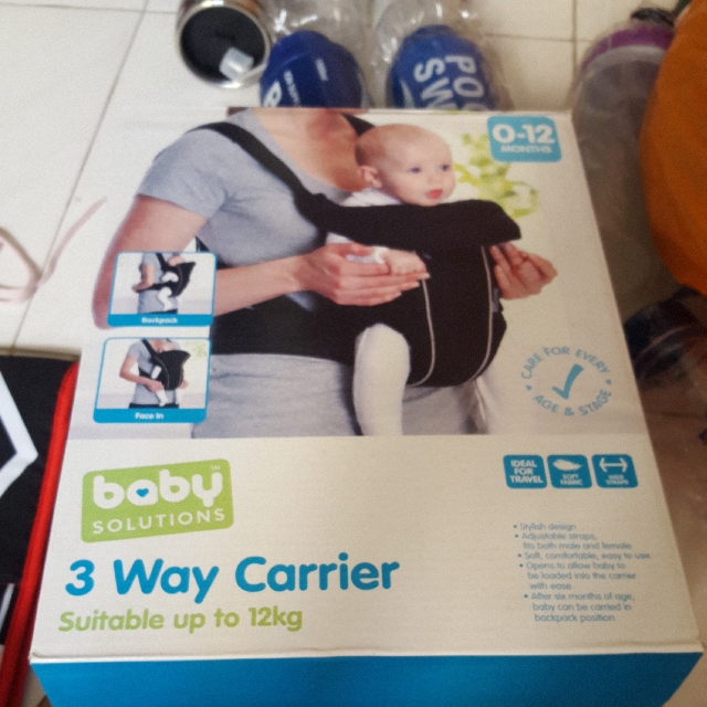 baby solutions 3 way baby carrier