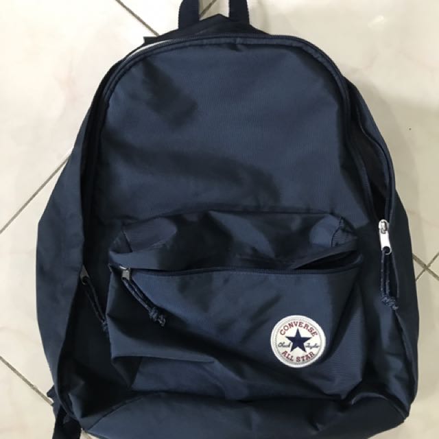 navy blue converse backpack