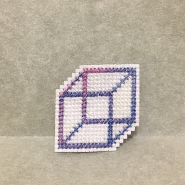 Handmade Cube Patch (Category: Accessories) located in Toronto. Submitted by cacteye (Listing ID 101776330, Image 1). Description: Roughly 1 1/4x1 1/4". Comes with iron-on backing but sewing it on as well is highly suggested..