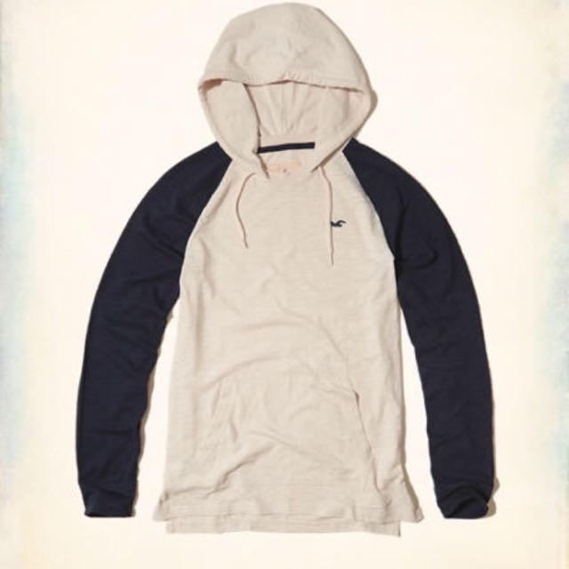 hollister hooded t shirt