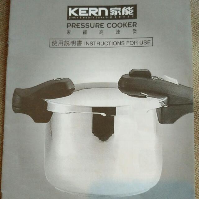 Kern pressure cooker cheap manual