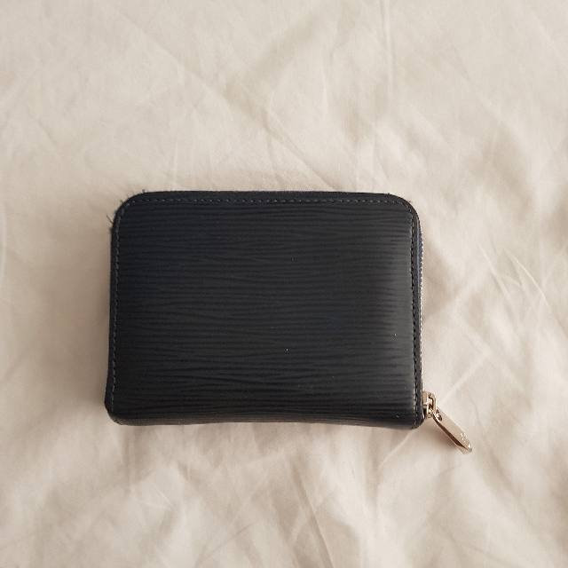 Louis Vuitton Blue EPI Leather Coin Pouch Change Purse Wallet 505lvs68