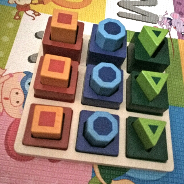Melissa Doug Shape Sequence Wooden Sorting Set and Educational Toy Hobbies Toys Toys Games on Carousell
