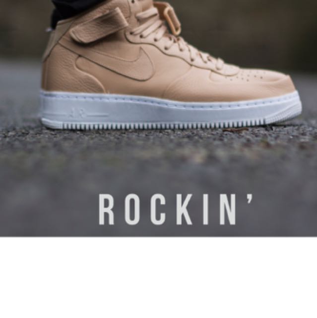 air force 1 mid vachetta tan