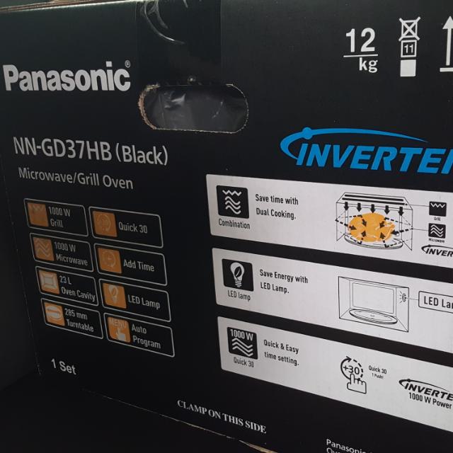 Panasonic NN-GD37HB (Black) Microwave/Grill Oven, TV & Home Appliances ...