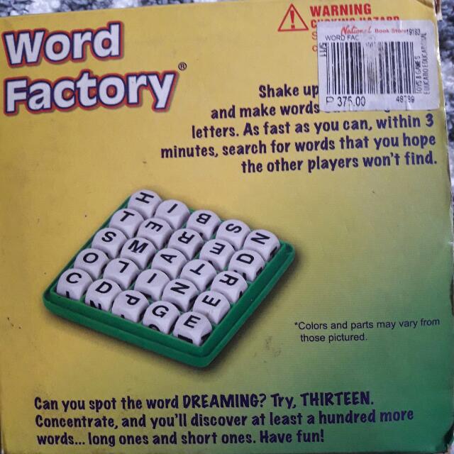 Word Factory Game on Carousell