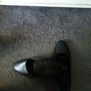 Payless Black Leather Shoes