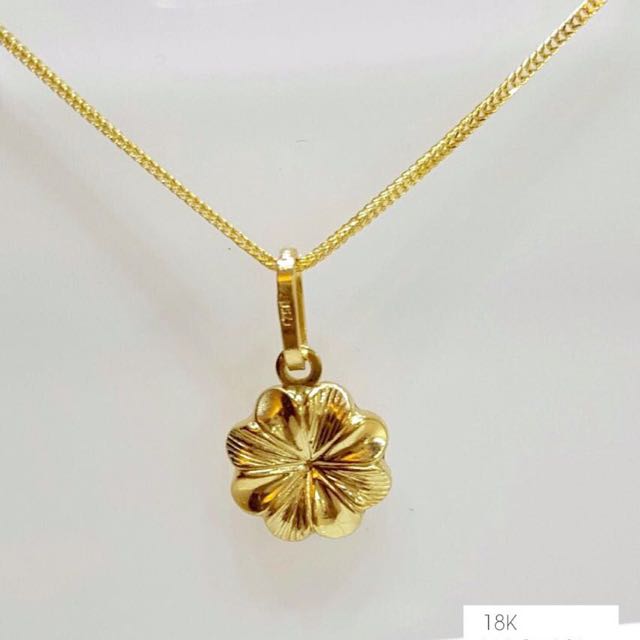 18K Saudi Gold Necklace, Luxury, Accessories on Carousell