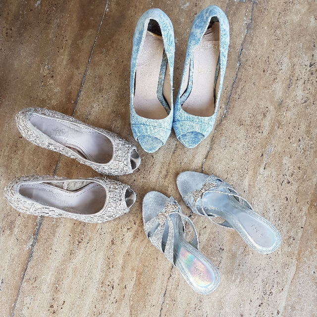 7 Pasang Sepatu High Heels 3 Pasang Sepatu Pria Women S Fashion Women S Shoes On Carousell