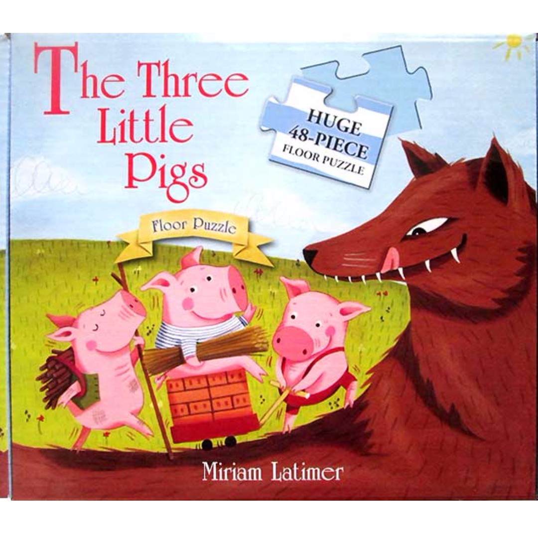 Buku Anak Impor Murah The Three Little Pigs Puzzle 48 Piece Floor