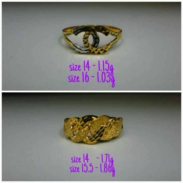 Cincin Emas 375 Women S Fashion Jewellery On Carousell