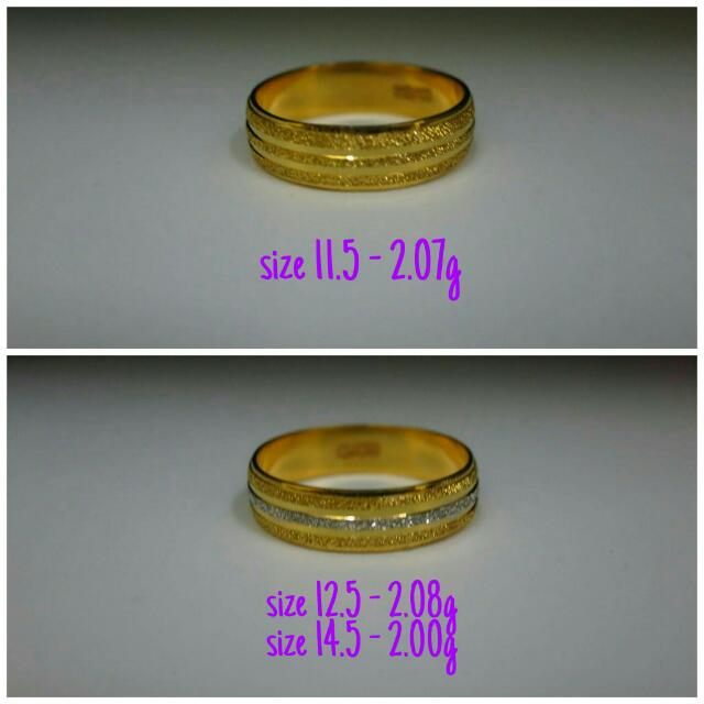 Cincin Emas 375 Berpasir Women S Fashion Jewellery On Carousell