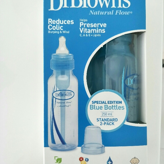 Dr Brown Natural Flow 250ml 2pc Pack Babies Kids Nursing Feeding On Carousell
