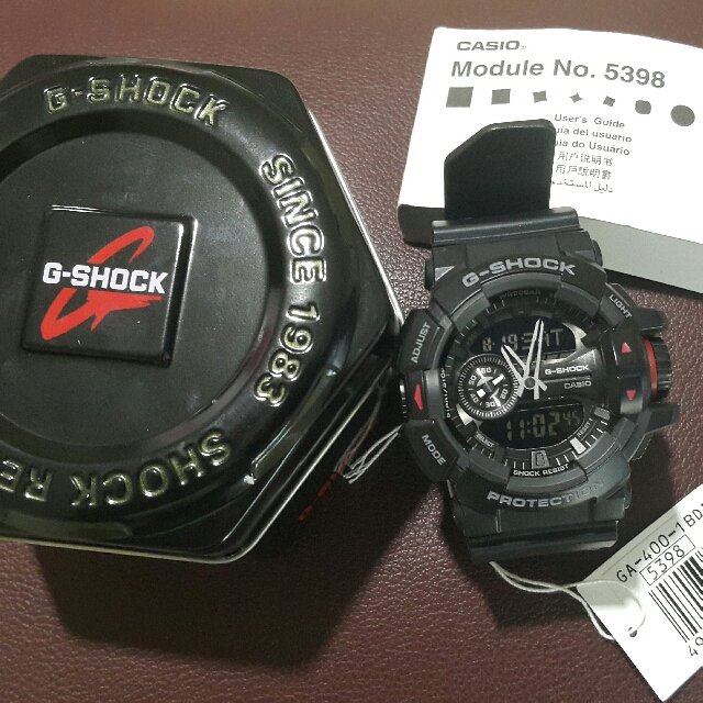 G Shock Ga 400 1b Original Fesyen Pria Jam Tangan Di Carousell