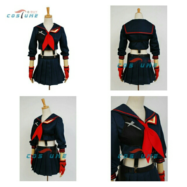 Kill La Kill Ryuko Matoi Japanese Anime Party Halloween Cosplay Costumes For Women Girls Dress Custom Made Free