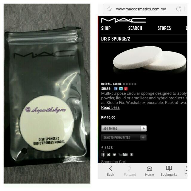 Mac powder shop sponge