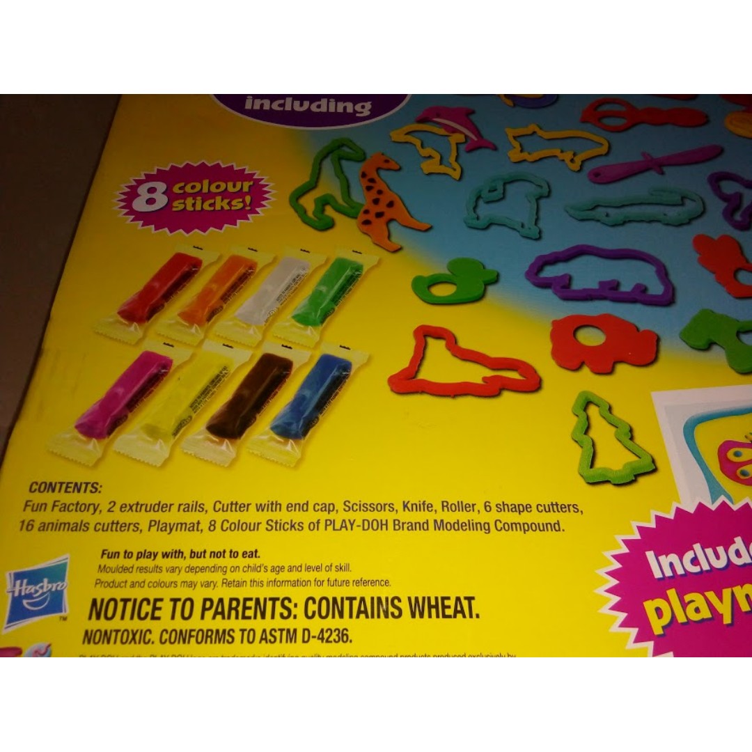 Play Doh Fun Factory Mega Set Press Forms Scissors Molds 39 Pieces Roller  Cutter