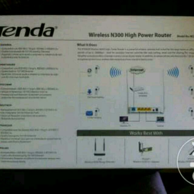 Tenda Router (Category: Networking) located in Quezon City. Submitted by mylsyu (Listing ID 117145341, Image 3). Description: 2 months used only. Almost new. Tenda Router with 2x Range.