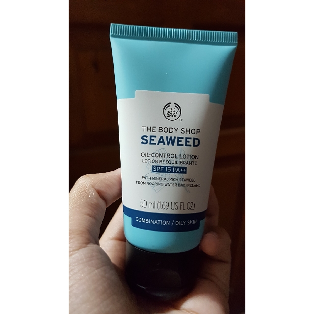 the body shop seaweed oil control lotion spf 15