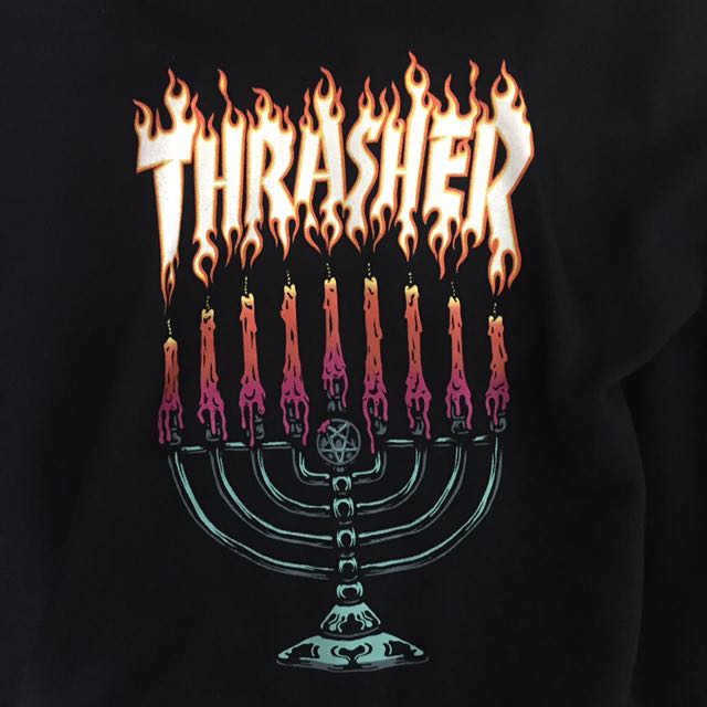 Thrasher candle top hoodie
