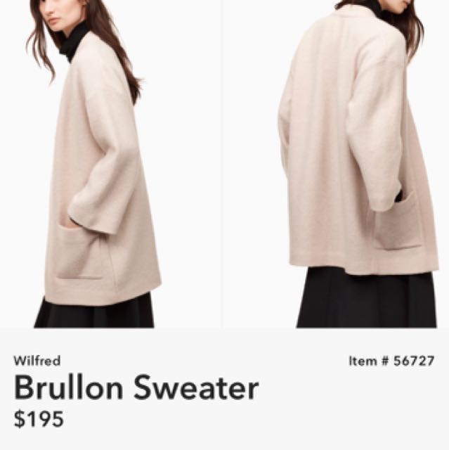 Wilfred Brullon Sweater Aritzia Women s Fashion Clothes on Carousell